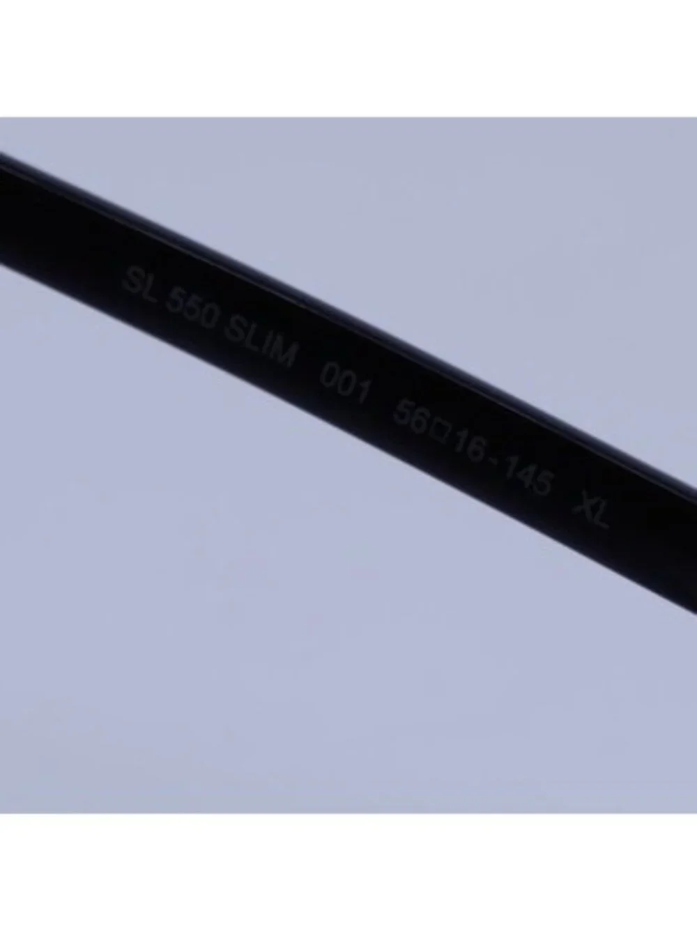 Saint Laurent SL550 SLIM 001 Sunglasses Black Cat Eye Frame, Black Lenses